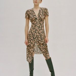 REALISATION PAR The Monica Midi Dress in Fantasy - NEW WITH TAGS- Size Small